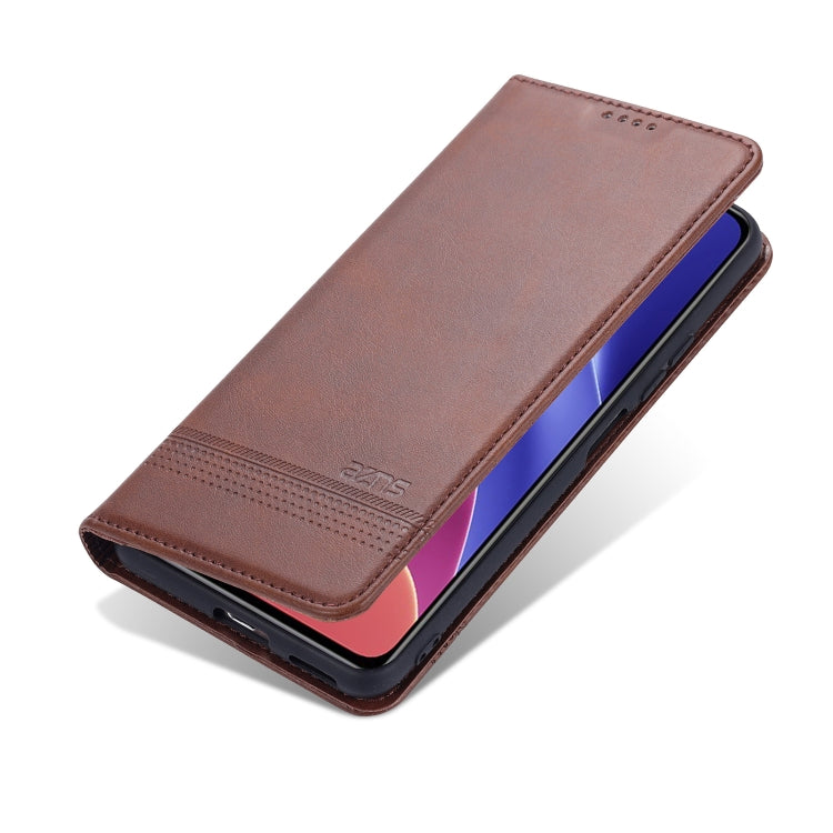 AZNS Magnetic Calf Texture Horizontal Flip Leather Case with Card Slots & Holder & Wallet – Magnetic, Card Slot, Flip, For Xiaomi Poco F3, For Samsung Galaxy A32 4G