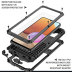 R-JUST Waterproof Shockproof Dustproof Metal + Silicone Protective Case with Holder, For Samsung Galaxy A32 4G, For Samsung Galaxy A32 5G
