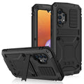 R-JUST Waterproof Shockproof Dustproof Metal + Silicone Protective Case with Holder, For Samsung Galaxy A32 4G, For Samsung Galaxy A32 5G For Samsung Galaxy A32 4G Black