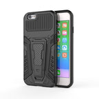 War Chariot Series Armor All-inclusive Shockproof PC + TPU Protective Case with Invisible Holder, For iPhone 6, For iPhone 6 Plus, For iPhone 8 Plus / 7 Plus, For iPhone 11 For iPhone 6 Black
