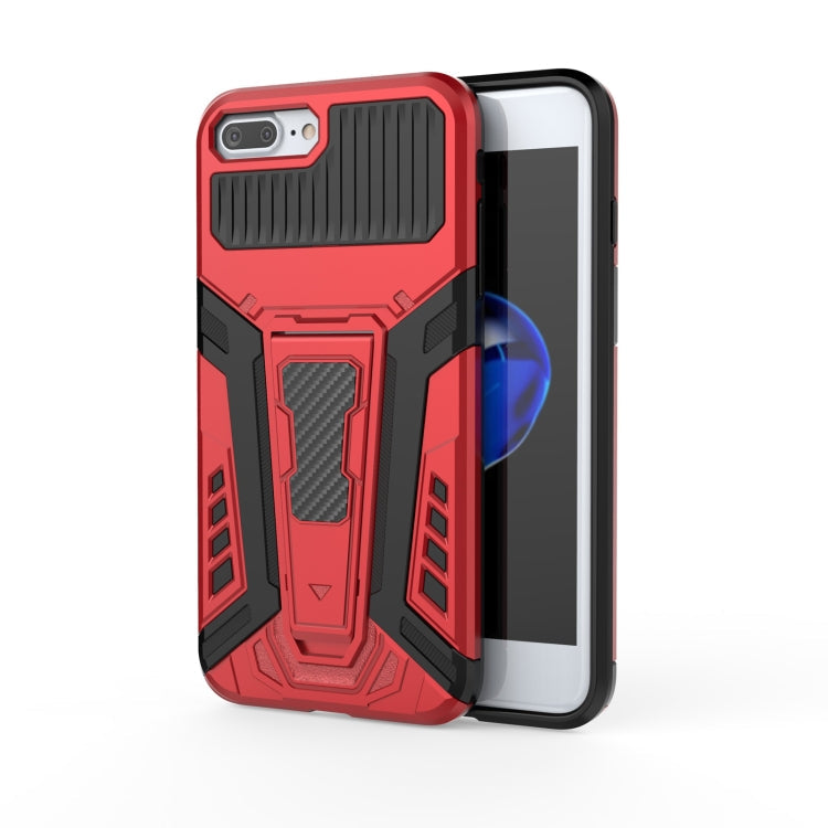 War Chariot Series Armor All-inclusive Shockproof PC + TPU Protective Case with Invisible Holder – Shockproof, Ring Holder, TPU, For iPhone 6, For iPhone 6 Plus, For iPhone 8 Plus / 7 Plus, For iPhone 11 For iPhone 8 Plus 7 Plus Red