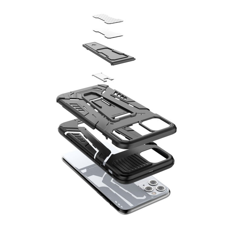 War Chariot Series Armor All-inclusive Shockproof PC + TPU Protective Case with Invisible Holder, For iPhone 11 Pro