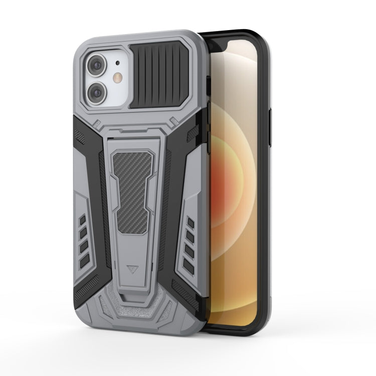 War Chariot Series Armor All-inclusive Shockproof PC + TPU Protective Case with Invisible Holder – Shockproof, Ring Holder, TPU, For iPhone 11 Pro Max, For iPhone 12 / 12 Pro, For iPhone 12 Pro Max, For iPhone 12 mini For iPhone 12 mini Grey