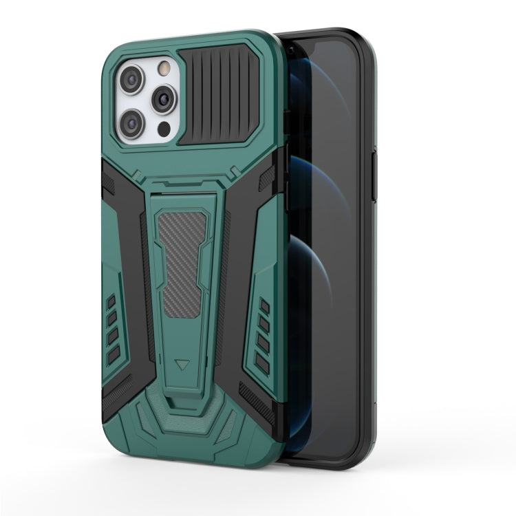 War Chariot Series Armor All-inclusive Shockproof PC + TPU Protective Case with Invisible Holder – Shockproof, Ring Holder, TPU, For iPhone 11 Pro Max, For iPhone 12 / 12 Pro, For iPhone 12 Pro Max, For iPhone 12 mini For iPhone 12 12 Pro Green