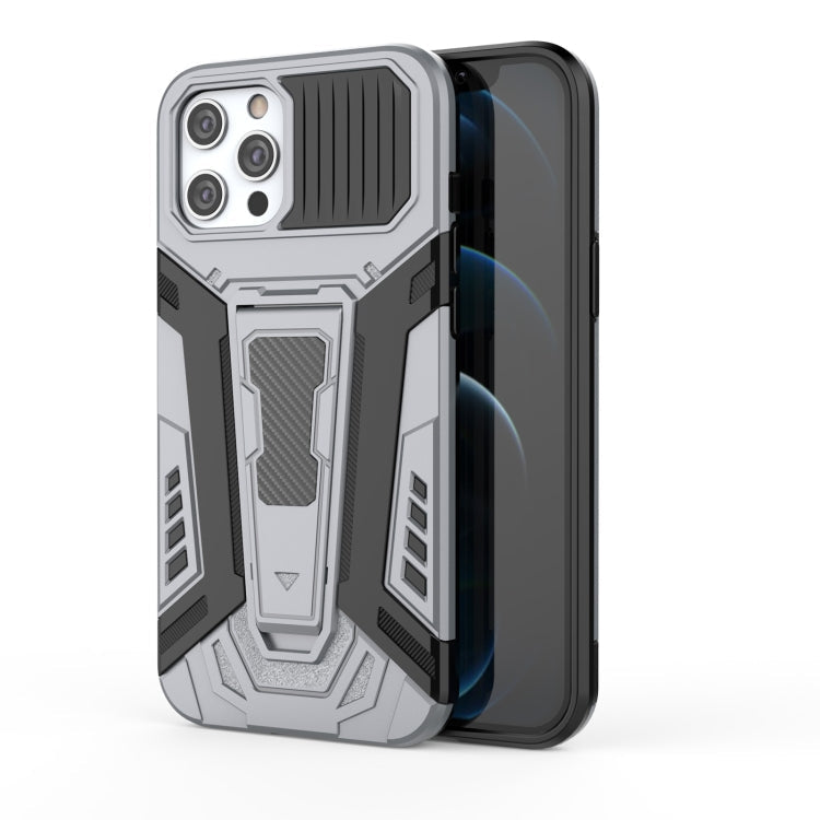 War Chariot Series Armor All-inclusive Shockproof PC + TPU Protective Case with Invisible Holder – Shockproof, Ring Holder, TPU, For iPhone 11 Pro Max, For iPhone 12 / 12 Pro, For iPhone 12 Pro Max, For iPhone 12 mini For iPhone 12 12 Pro Grey