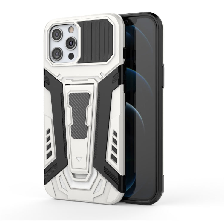 War Chariot Series Armor All-inclusive Shockproof PC + TPU Protective Case with Invisible Holder – Shockproof, Ring Holder, TPU, For iPhone 11 Pro Max, For iPhone 12 / 12 Pro, For iPhone 12 Pro Max, For iPhone 12 mini For iPhone 12 Pro Max White