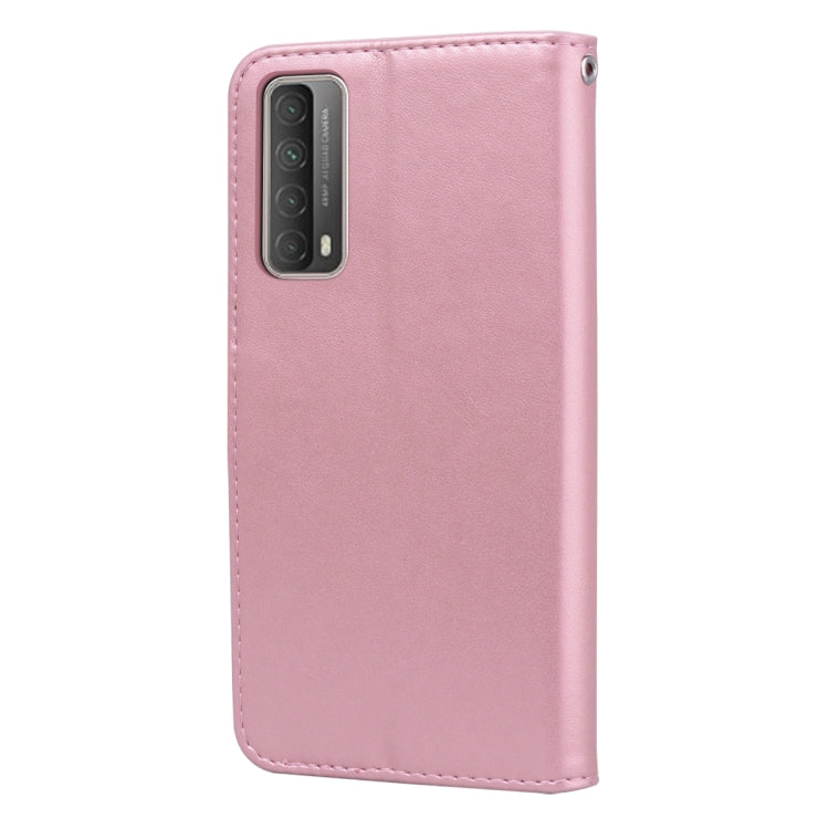 Rose Embossed Horizontal Flip PU Leather Case with Holder & Card Slots & Wallet – Card Slot, Flip, Leather, For Huawei Honor 10X Lite, For Huawei P smart 2021