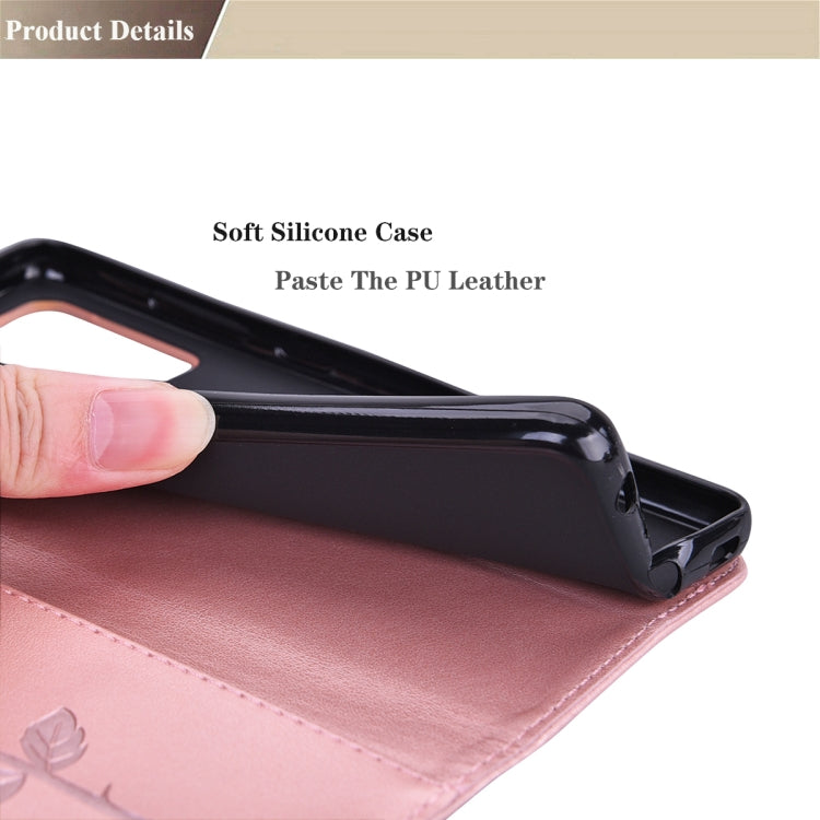 Rose Embossed Horizontal Flip PU Leather Case with Holder & Card Slots & Wallet – Card Slot, Flip, Leather, For Huawei Honor 10X Lite, For Huawei P smart 2021