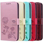 Rose Embossed Horizontal Flip PU Leather Case with Holder & Card Slots & Wallet – Card Slot, Flip, Leather, For Huawei Honor 10X Lite, For Huawei P smart 2021