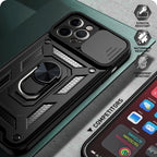 Sliding Camera Cover Design TPU+PC Protective Case, For iPhone 12, For...