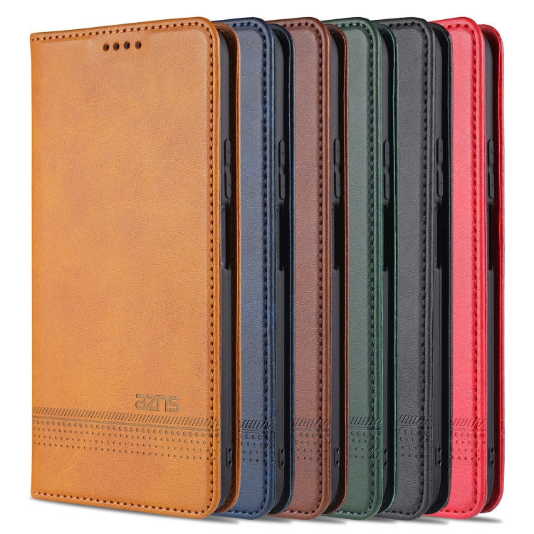 AZNS Magnetic Calf Texture Horizontal Flip Leather Case with Card Slots & Holder & Wallet – Magnetic, Card Slot, Flip, For Huawei P smart 2021, For Huawei  Y7a, For Huawei  Enjoy 20 SE 4G