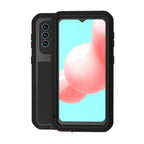 LOVE MEI Metal Shockproof Waterproof Dustproof Protective Case with Glass, For Samsung Galaxy A32 5G, For Samsung Galaxy A52 5G / 4G, For Samsung Galaxy S21 5G, For Samsung Galaxy A42 For Samsung Galaxy A32 5G Black