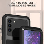 LOVE MEI Metal Shockproof Waterproof Dustproof Protective Case with Glass, For Samsung Galaxy S21+ 5G, For Samsung Galaxy A72 5G / 4G