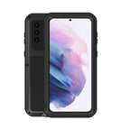 LOVE MEI Metal Shockproof Waterproof Dustproof Protective Case with Glass, For Samsung Galaxy S21+ 5G, For Samsung Galaxy A72 5G / 4G For Samsung Galaxy S21+ 5G Black