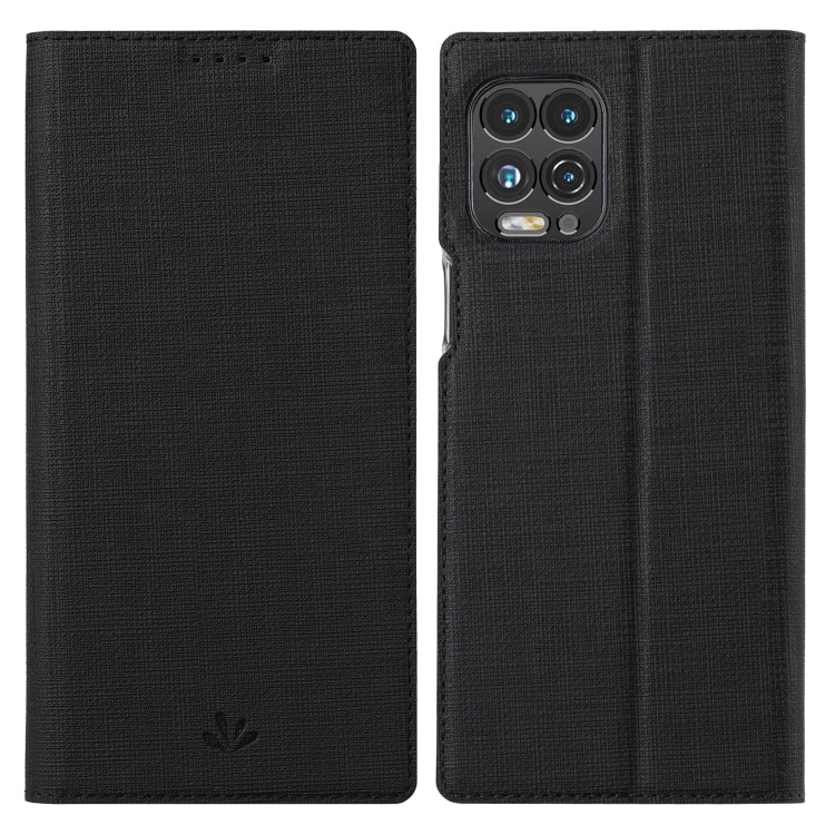 ViLi DMX Series Shockproof TPU + PU Leather Magnetic Attraction Horizontal Flip Case with Card Slot & Holder – Shockproof, Magnetic, Card Slot, For Motorola Moto Edge S / G100, For OPPO Find X3 Pro, For OPPO Reno5 5G For Motorola Moto Edge S G100 Black