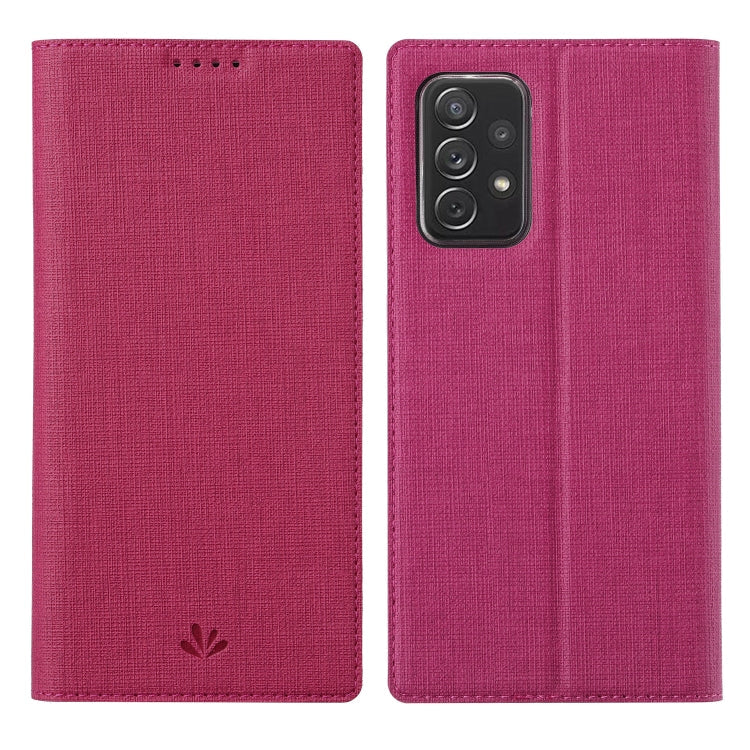ViLi DMX Series Shockproof TPU + PU Leather Magnetic Attraction Horizontal Flip Case with Card Slot & Holder, For Samsung Galaxy A52 5G / 4G, For Samsung Galaxy A72 5G / 4G, For Xiaomi Redmi Note10 4G / Redmi Note 10S, For Sony Xperia 10 III For Samsung Galaxy A52 5G 4G Rose Red