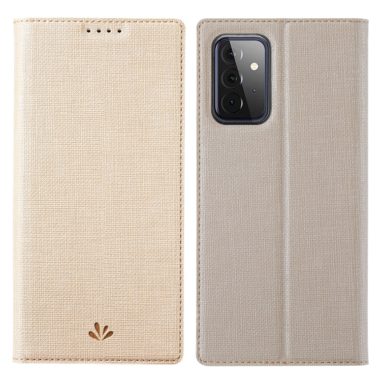 ViLi DMX Series Shockproof TPU + PU Leather Magnetic Attraction Horizontal Flip Case with Card Slot & Holder, For Samsung Galaxy A52 5G / 4G, For Samsung Galaxy A72 5G / 4G, For Xiaomi Redmi Note10 4G / Redmi Note 10S, For Sony Xperia 10 III For Samsung Galaxy A72 5G 4G Gold