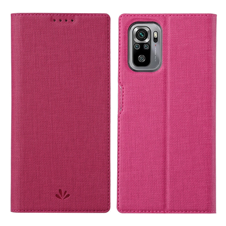 ViLi DMX Series Shockproof TPU + PU Leather Magnetic Attraction Horizontal Flip Case with Card Slot & Holder, For Samsung Galaxy A52 5G / 4G, For Samsung Galaxy A72 5G / 4G, For Xiaomi Redmi Note10 4G / Redmi Note 10S, For Sony Xperia 10 III For Xiaomi Redmi Note10 4G Redmi Note 10S Rose Red