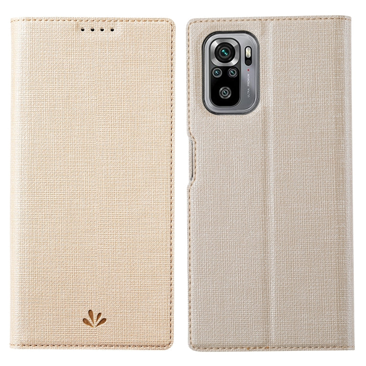 ViLi DMX Series Shockproof TPU + PU Leather Magnetic Attraction Horizontal Flip Case with Card Slot & Holder, For Samsung Galaxy A52 5G / 4G, For Samsung Galaxy A72 5G / 4G, For Xiaomi Redmi Note10 4G / Redmi Note 10S, For Sony Xperia 10 III For Xiaomi Redmi Note10 4G Redmi Note 10S Gold