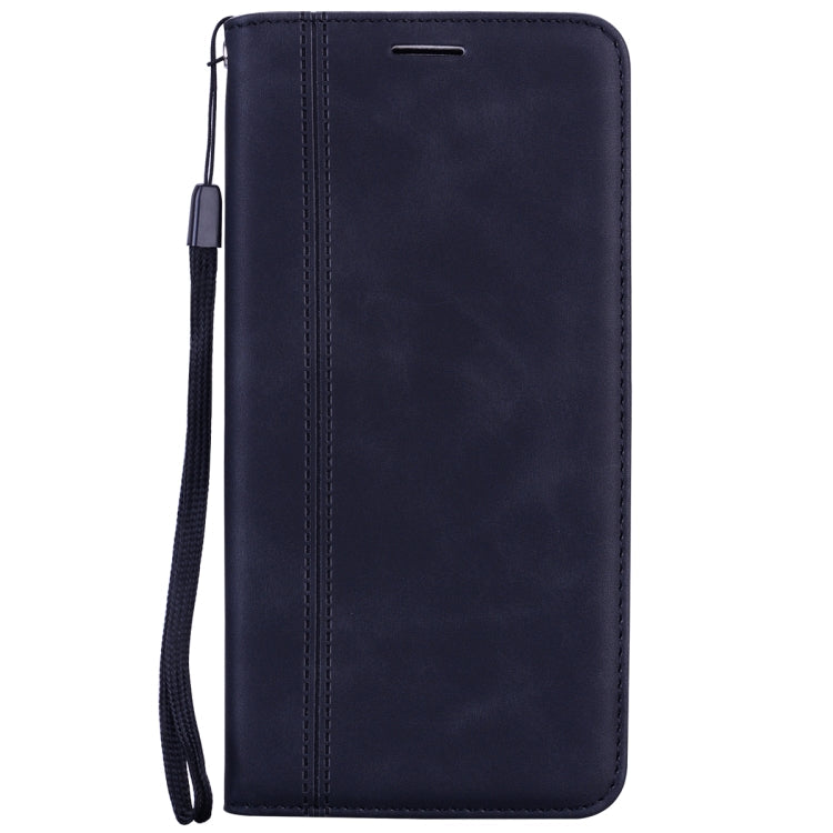 Frosted Business Magnetic Horizontal Flip PU Leather Case with Holder & Card Slot & Lanyard – Lanyard, Magnetic, Card Slot, For Huawei P smart 2021, For Huawei Honor 10X Lite