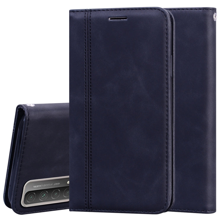 Frosted Business Magnetic Horizontal Flip PU Leather Case with Holder & Card Slot & Lanyard – Lanyard, Magnetic, Card Slot, For Huawei P smart 2021, For Huawei Honor 10X Lite