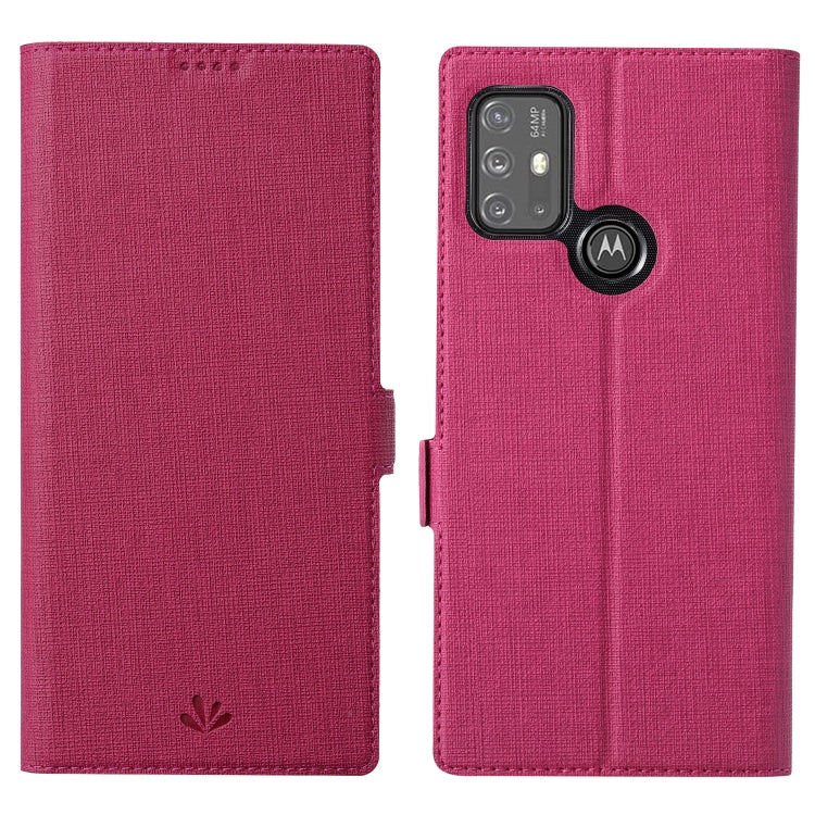ViLi K Series Shockproof TPU + PU Leather Magnetic Buckle Horizontal Flip Case with Card Slots & Wallet & Holder – Shockproof, Magnetic, Card Slot, For Honor V40 5G, For Motorola Moto G30 / G10, For Samsung Galaxy A02 / M02, For OnePlus 9 For Motorola Moto G30 G10 Rose Red