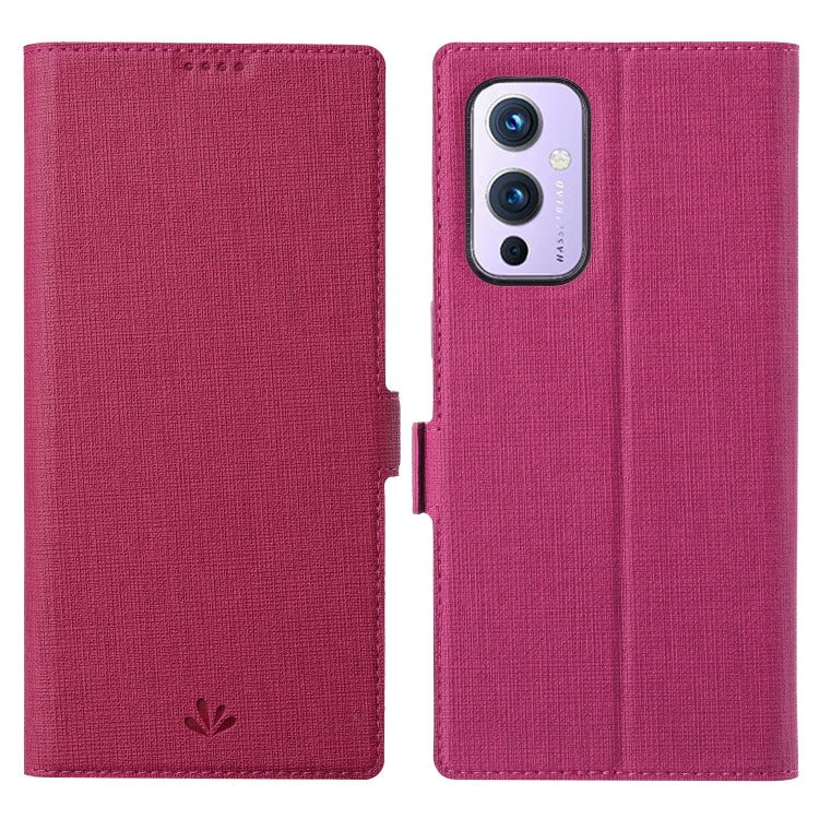 ViLi K Series Shockproof TPU + PU Leather Magnetic Buckle Horizontal Flip Case with Card Slots & Wallet & Holder – Shockproof, Magnetic, Card Slot, For Honor V40 5G, For Motorola Moto G30 / G10, For Samsung Galaxy A02 / M02, For OnePlus 9 For OnePlus 9 Rose Red
