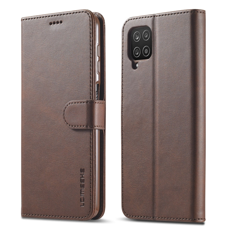 For Samsung Galaxy F62 / M62 LC.IMEEKE Calf Texture Horizontal Flip Leather Case with Holder & Card Slots & Wallet, For Samsung Galaxy F62 / M62 For Samsung Galaxy F62 M62 Brown