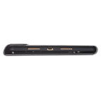 YA098B Detachable Lambskin Texture Round Keycap Bluetooth Keyboard Leather Case with Pen Slot & Stand – Leather, Bluetooth, For iPad Air 5 / 4 10.9 inch 2020 / Pro 11 inch 2020 / 2018, For iPad 10.2 (2020) & (2019) / Air 3 10.5 inch / Pro 10.5 inch...