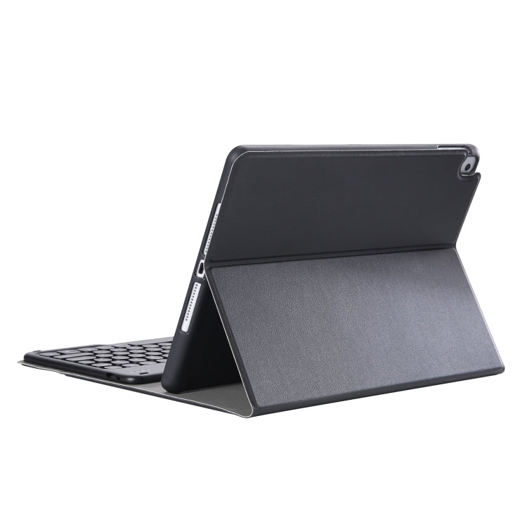 YA098B Detachable Lambskin Texture Round Keycap Bluetooth Keyboard Leather Case with Pen Slot & Stand – Leather, Bluetooth, For iPad Air 5 / 4 10.9 inch 2020 / Pro 11 inch 2020 / 2018, For iPad 10.2 (2020) & (2019) / Air 3 10.5 inch / Pro 10.5 inch...