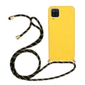 Wheat Straw Material + TPU Protective Case with Lanyard, For Samsung Galaxy A12, For Samsung Galaxy A32 5G, For Samsung Galaxy A52 5G / 4G, For Samsung Galaxy A72 5G / 4G For Samsung Galaxy A12 Yellow