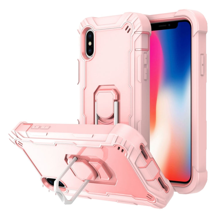 PC Protective Case – Shockproof (iPhone SE 2022) For iPhone XS X Rose Gold