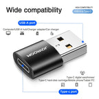 JOYROOM S-H152 3A USB Male to USB-C / Type-C Female OTG Adapter, S-H152 – Aluminum Alloy, Data Transmission