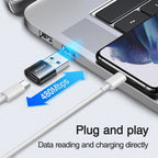 JOYROOM S-H152 3A USB Male to USB-C / Type-C Female OTG Adapter, S-H152 – Aluminum Alloy, Data Transmission