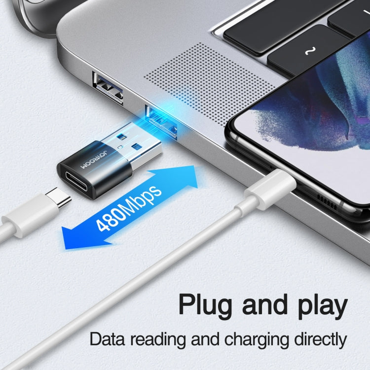 JOYROOM S-H152 3A USB Male to USB-C / Type-C Female OTG Adapter, S-H152 – Aluminum Alloy, Data Transmission