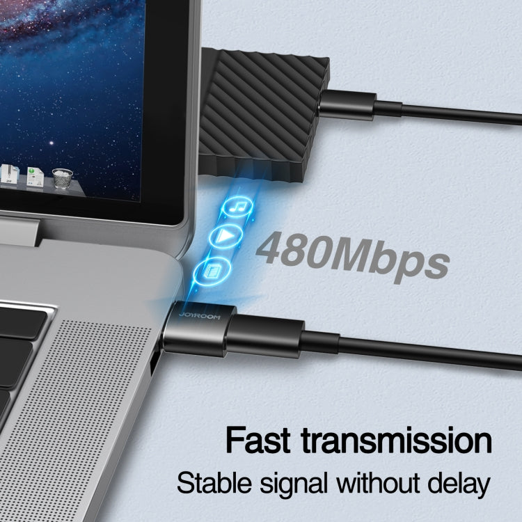 JOYROOM S-H152 3A USB Male to USB-C / Type-C Female OTG Adapter, S-H152 – Aluminum Alloy, Data Transmission