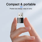 JOYROOM S-H152 3A USB Male to USB-C / Type-C Female OTG Adapter, S-H152 – Aluminum Alloy, Data Transmission
