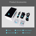 POS-9220 100x150mm Thermal Express Bill Self-adhesive Label Printer, USB + Bluetooth with Holder Version,, USB + Bluetooth,EU Plug, USB + Bluetooth,US Plug, USB + Bluetooth,UK Plug