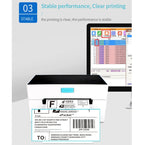 POS-9220 100x150mm Thermal Express Bill Self-adhesive Label Printer, USB + Bluetooth with Holder Version,, USB + Bluetooth,EU Plug, USB + Bluetooth,US Plug, USB + Bluetooth,UK Plug