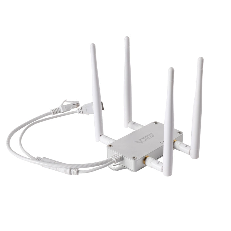VONETS VBG1200 300Mbps+900Mbps Dual Band Wireless Router Repeater WIFI Base Station with 4 Antennas – Aluminum Alloy, TPU Default Title
