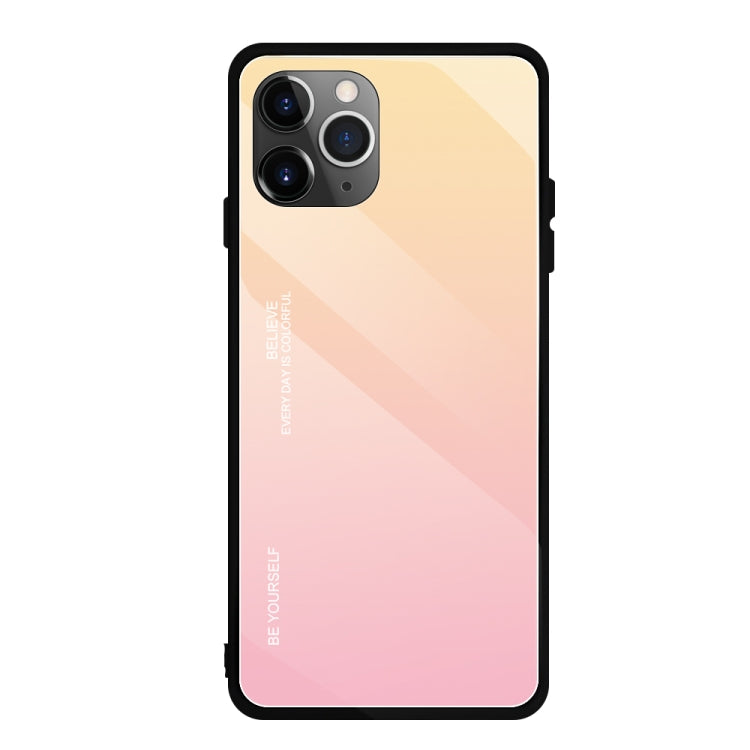 Gradient Color Glass Case, For iPhone 11 Pro Max, For iPhone 11 For iPhone 11 Pro Max Pink