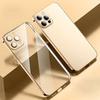 Anti-fingerprint Frosted Electroplating Protective Case with Camera... For iPhone 12 Pro Max Gold