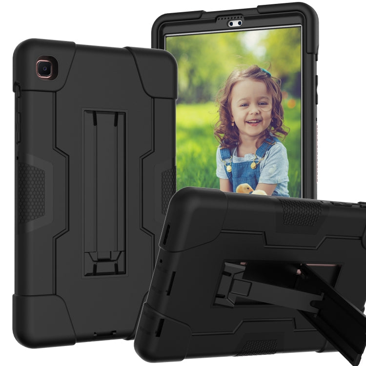 Contrast Color Robot Shockproof Silicone + PC Protective Case with Holder – Shockproof, For Samsung Galaxy Tab A7 Lite T225, For Samsung Galaxy Tab A7 10.4 (2020) For Samsung Galaxy Tab A7 10.4 (2020) Black