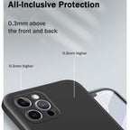 Solid Color Imitation Liquid Silicone Straight Edge Dropproof Full Coverage Protective Case, For iPhone 12 Pro, For iPhone 12 Pro Max
