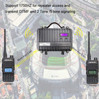 RETEVIS RT85 EU Frequency 136.000-174.000MHz+400.000-470.000MHz 200CHS Dual Band Digital Two Way Radio Handheld Walkie Talkie, RT85 EU Frequency