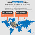 RETEVIS RB37 US Frequency 462.5625-467.7125MHz 22CHS FRS License-free Two Way Radio Handheld Bluetooth Walkie Talkie, RB37