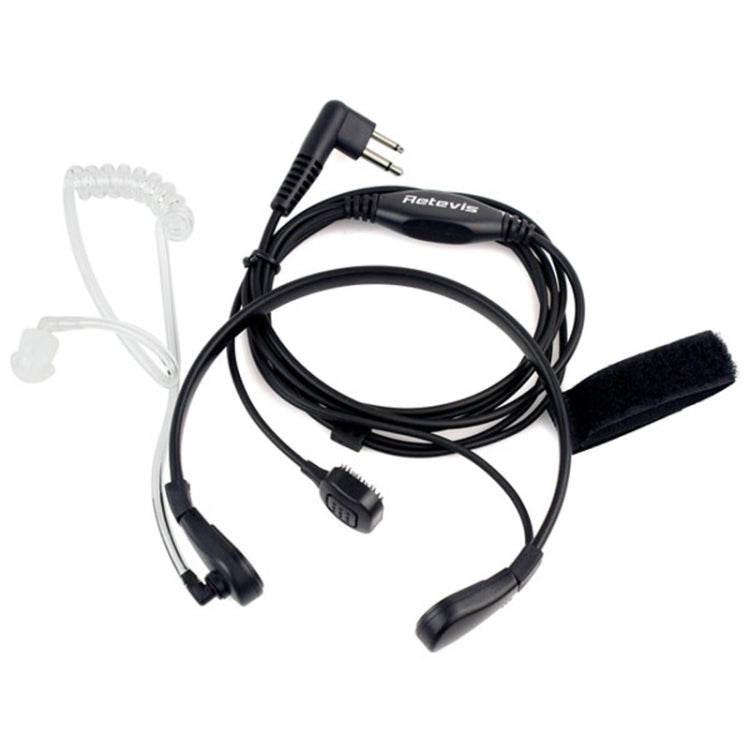 RETEVIS M Throat PTT Covert Acoustic Tube Earphone Speaker Microphone, M Throat – Magnetic M Throat