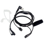RETEVIS M Throat PTT Covert Acoustic Tube Earphone Speaker Microphone, M Throat – Magnetic M Throat