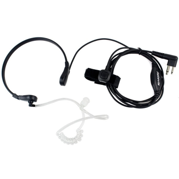 RETEVIS M Throat PTT Covert Acoustic Tube Earphone Speaker Microphone, M Throat – Magnetic