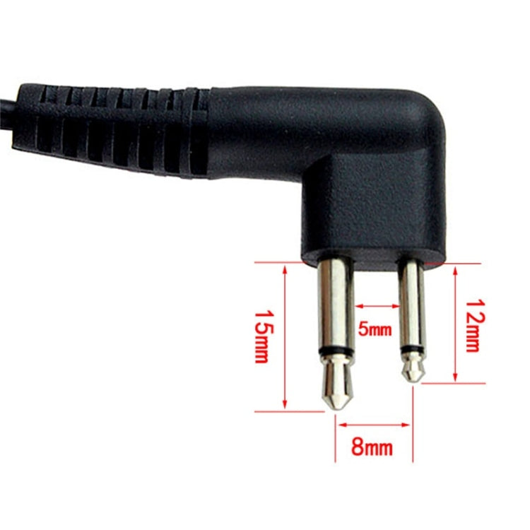 RETEVIS M Throat PTT Covert Acoustic Tube Earphone Speaker Microphone, M Throat – Magnetic